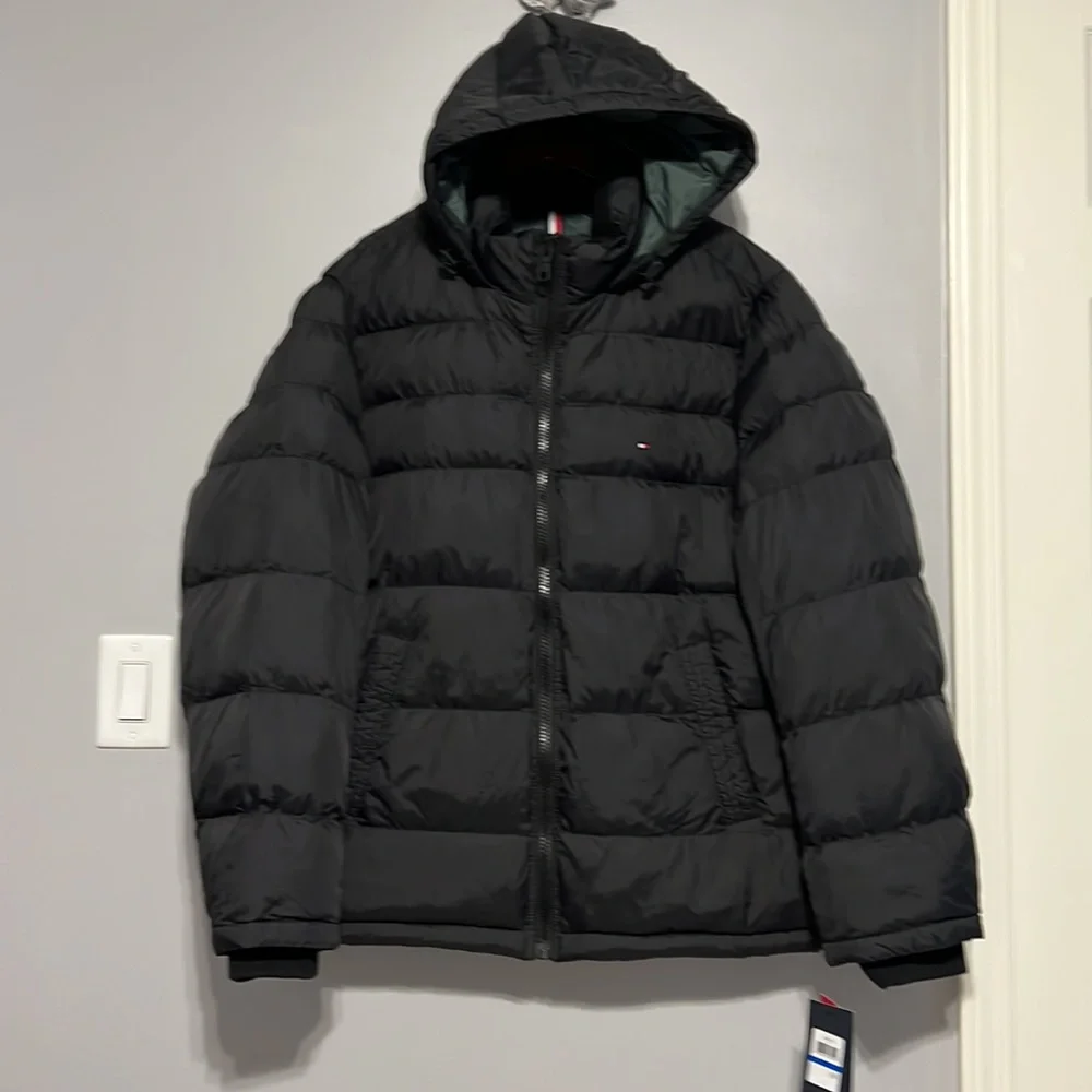 ❗️FINAL❗️ 🆕 TOMMY HILFIGER Quilted Hooded Puffer Jacket - Picture 2 of 6